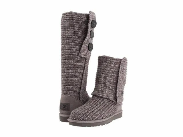 {1016555-grey} uggs women's classic cardy - grey *new* 100% authentic