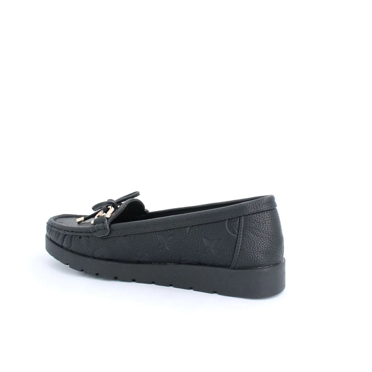 ADELA MOCCASINS FLAT - BLACK