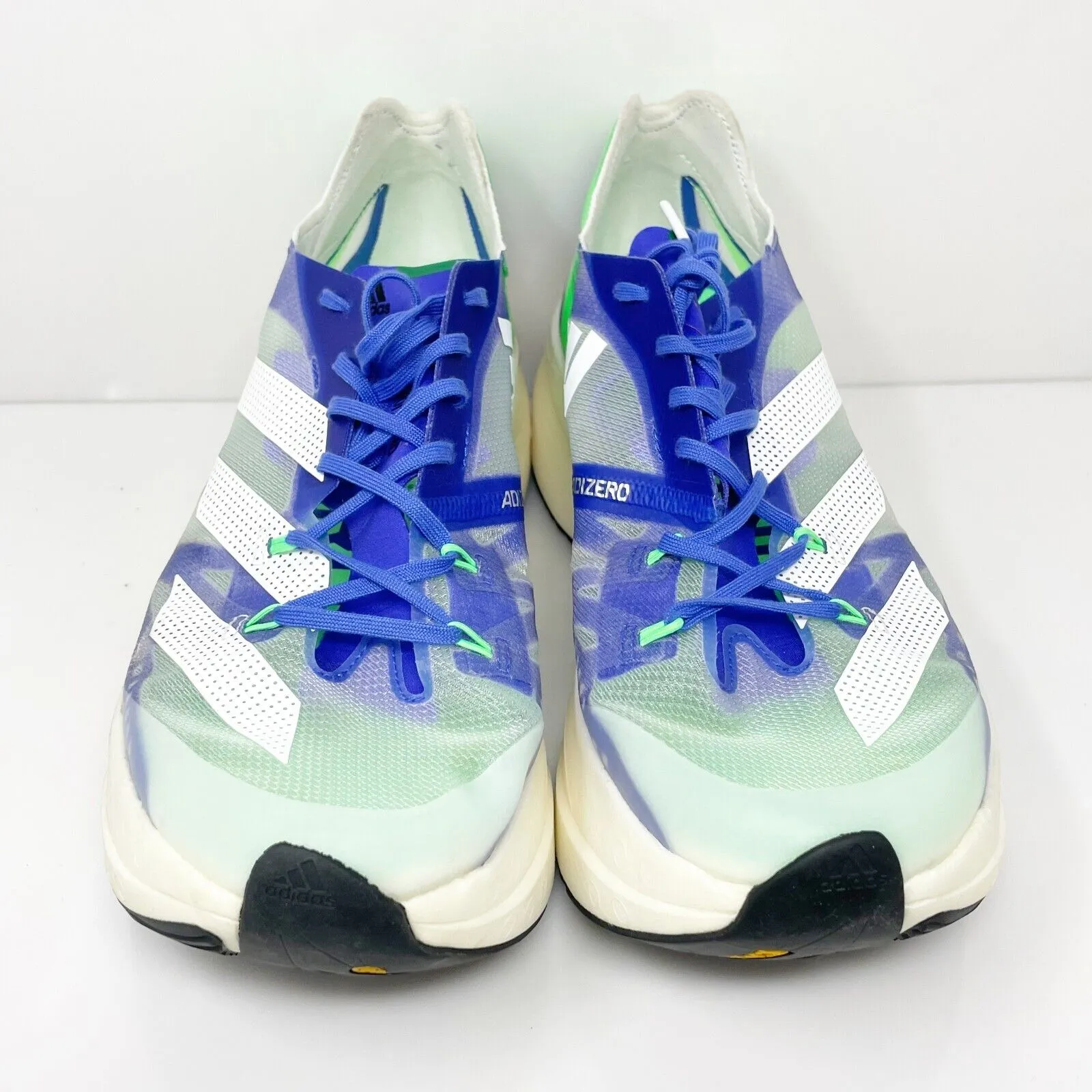 Adidas Mens Adizero Prime X FZ2476 Blue Running Shoes Sneakers Size 10.5