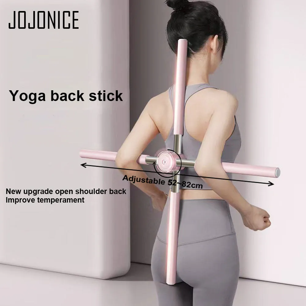 Adjustable Yoga Sticks Stretching Humpback Correction Stick Open