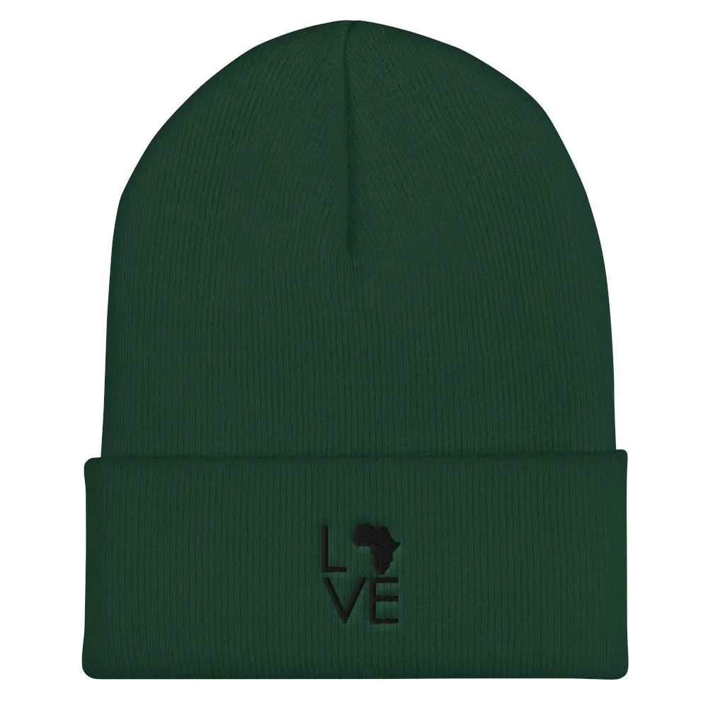 Africa Love Cuffed Beanie