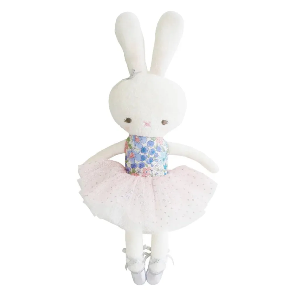 Alimrose Small Hannah Ballerina Liberty Blue Children's Bunny Doll