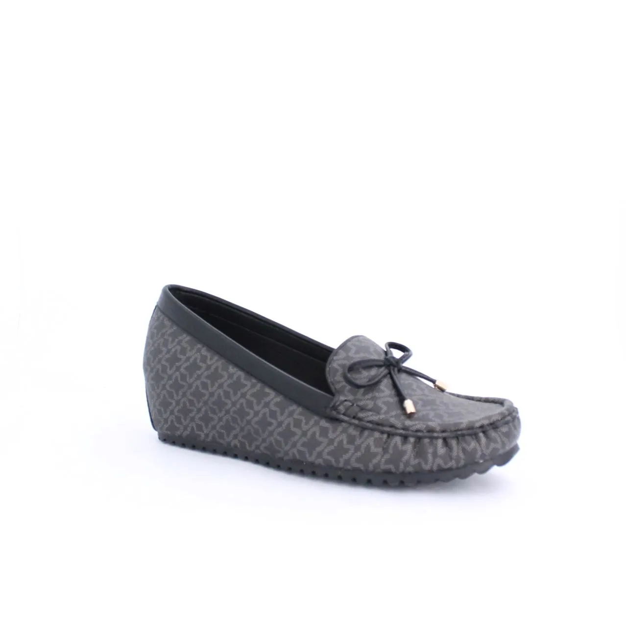 ANON MOCCASINS WEDGE  - BLACK