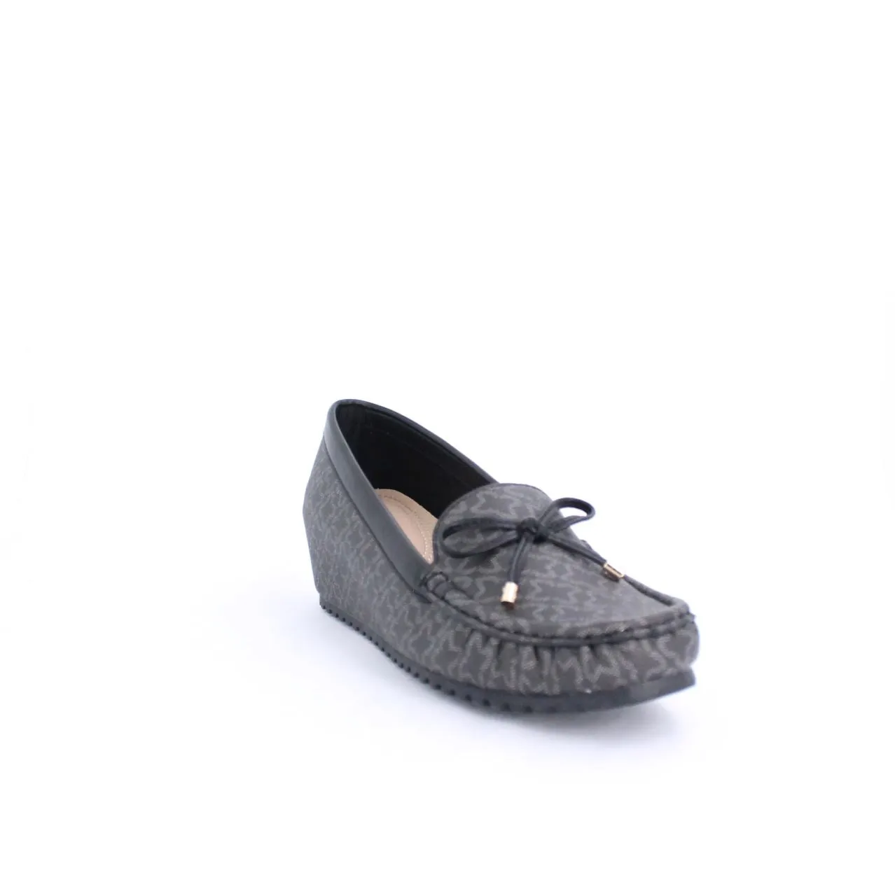 ANON MOCCASINS WEDGE  - BLACK