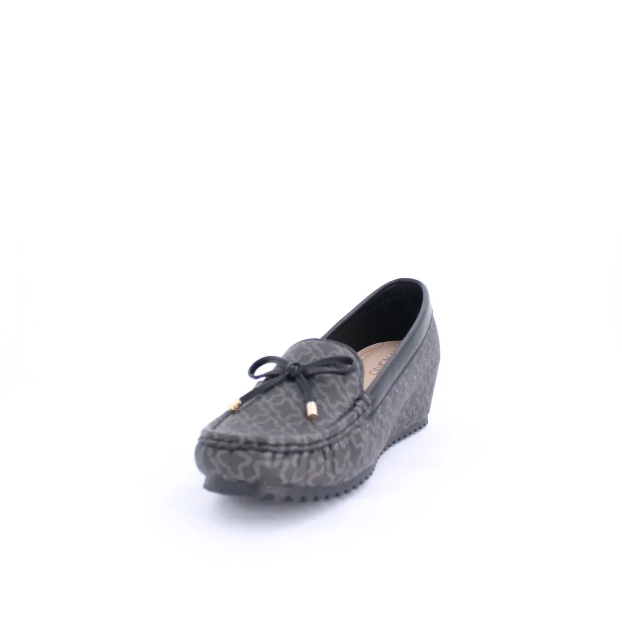 ANON MOCCASINS WEDGE  - BLACK