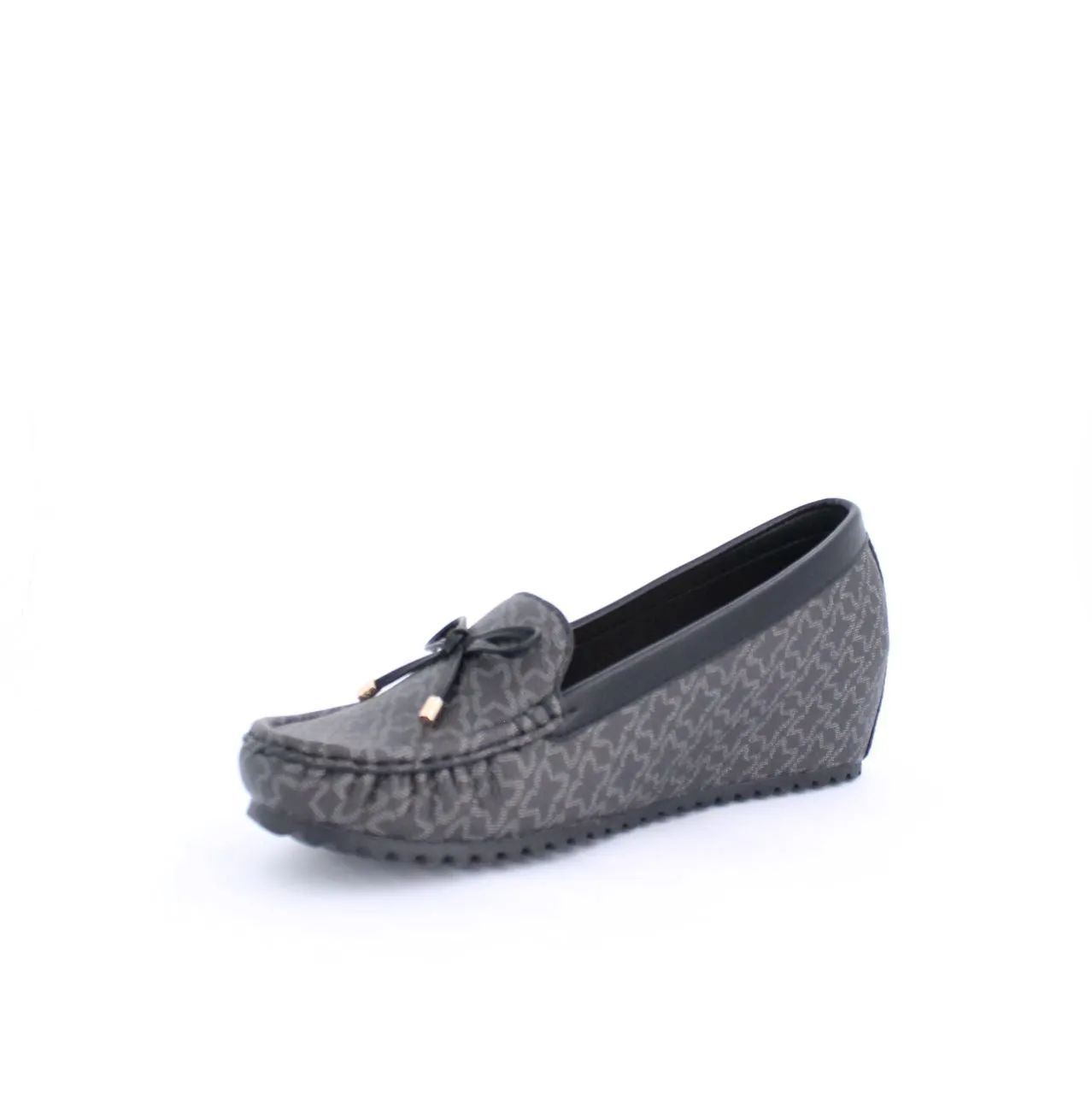 ANON MOCCASINS WEDGE  - BLACK