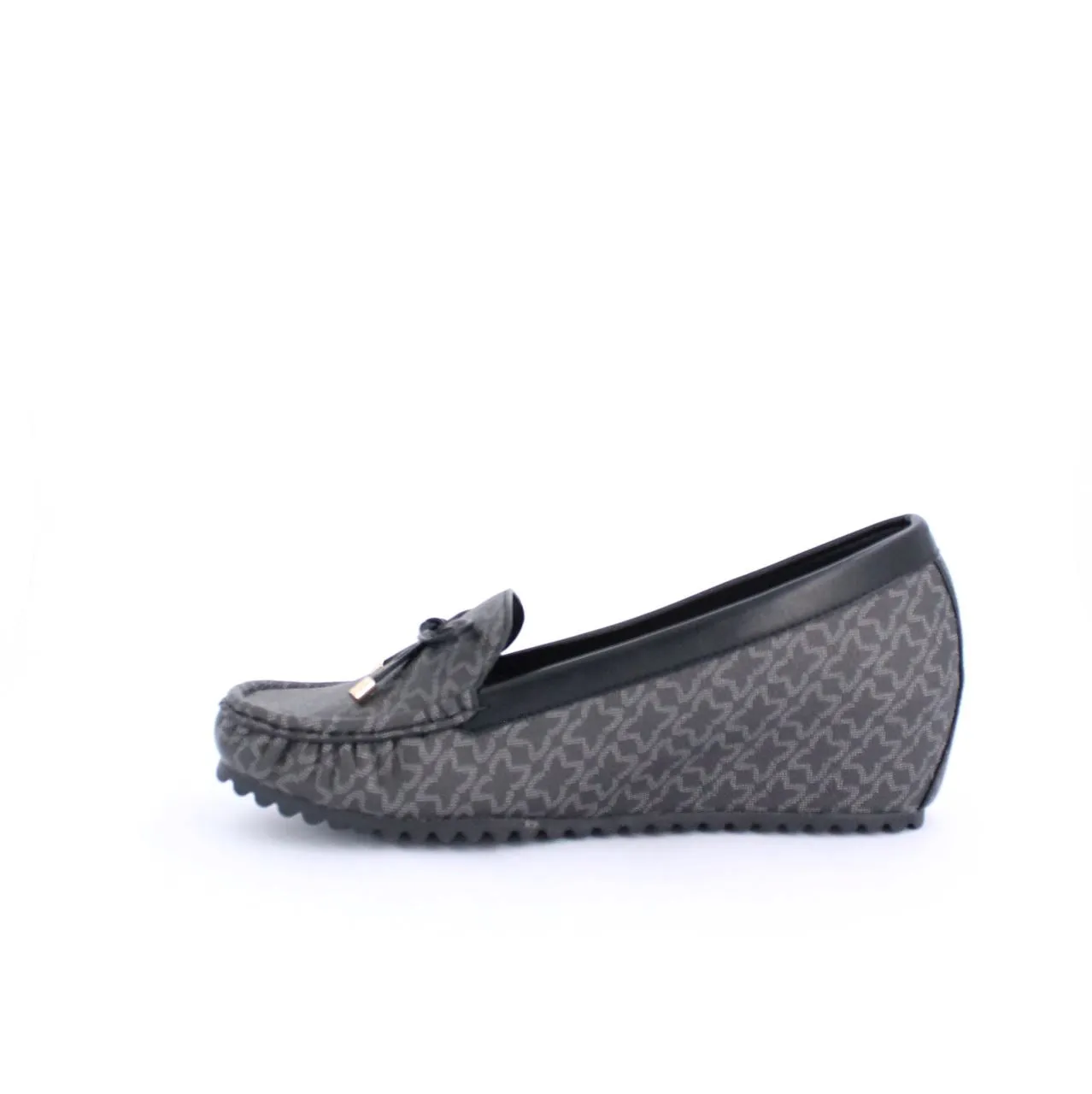 ANON MOCCASINS WEDGE  - BLACK