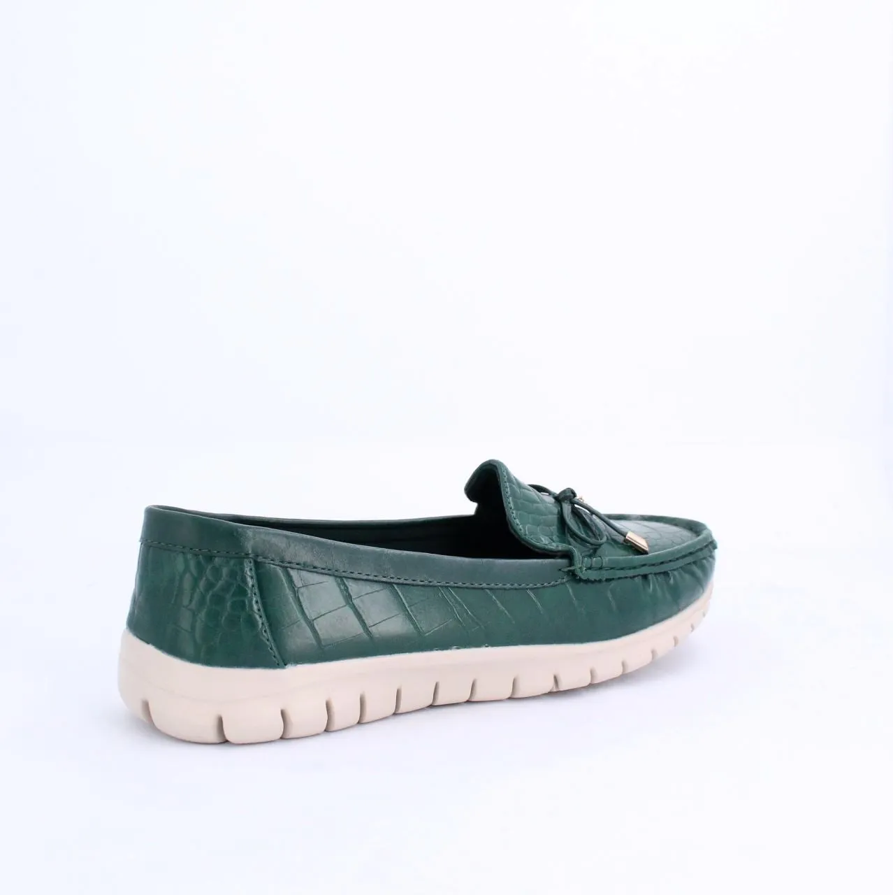 ARELLA MOCCASINS  FLAT - GREEN