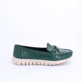 ARELLA MOCCASINS  FLAT - GREEN