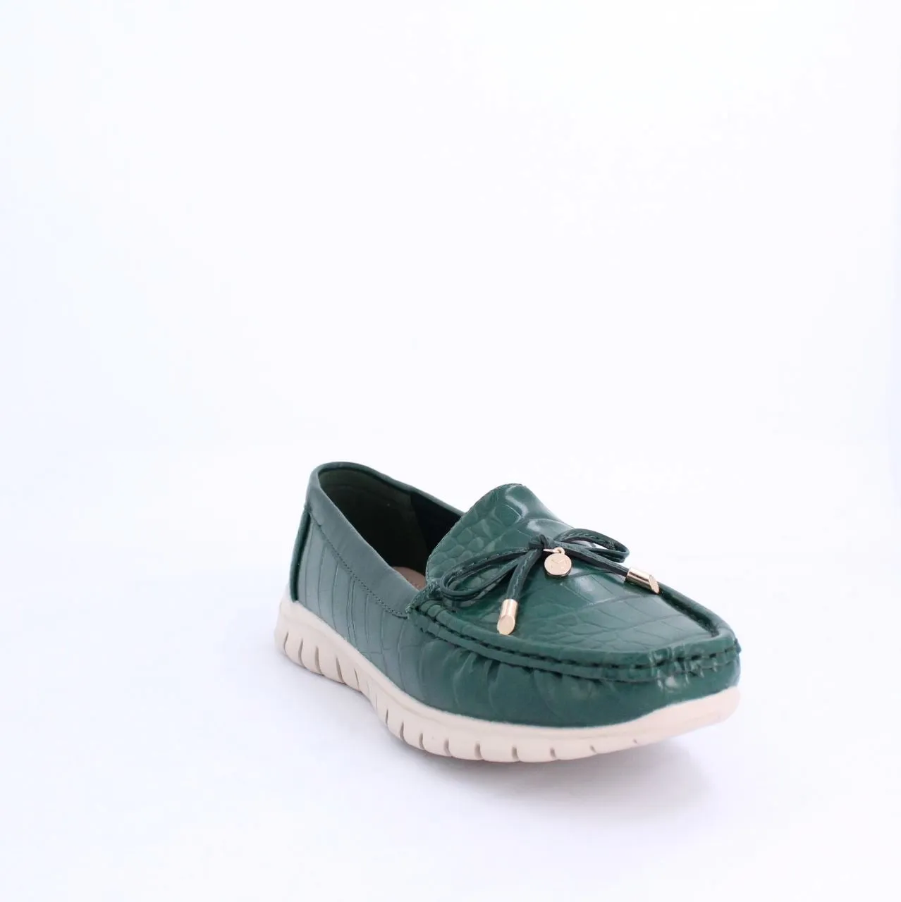 ARELLA MOCCASINS  FLAT - GREEN