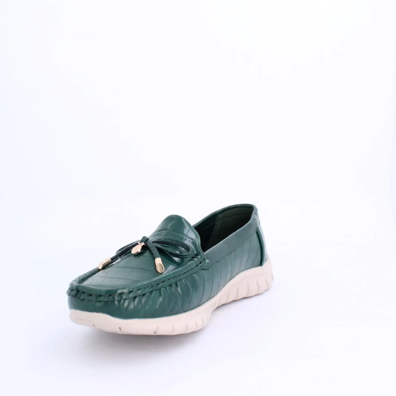 ARELLA MOCCASINS  FLAT - GREEN