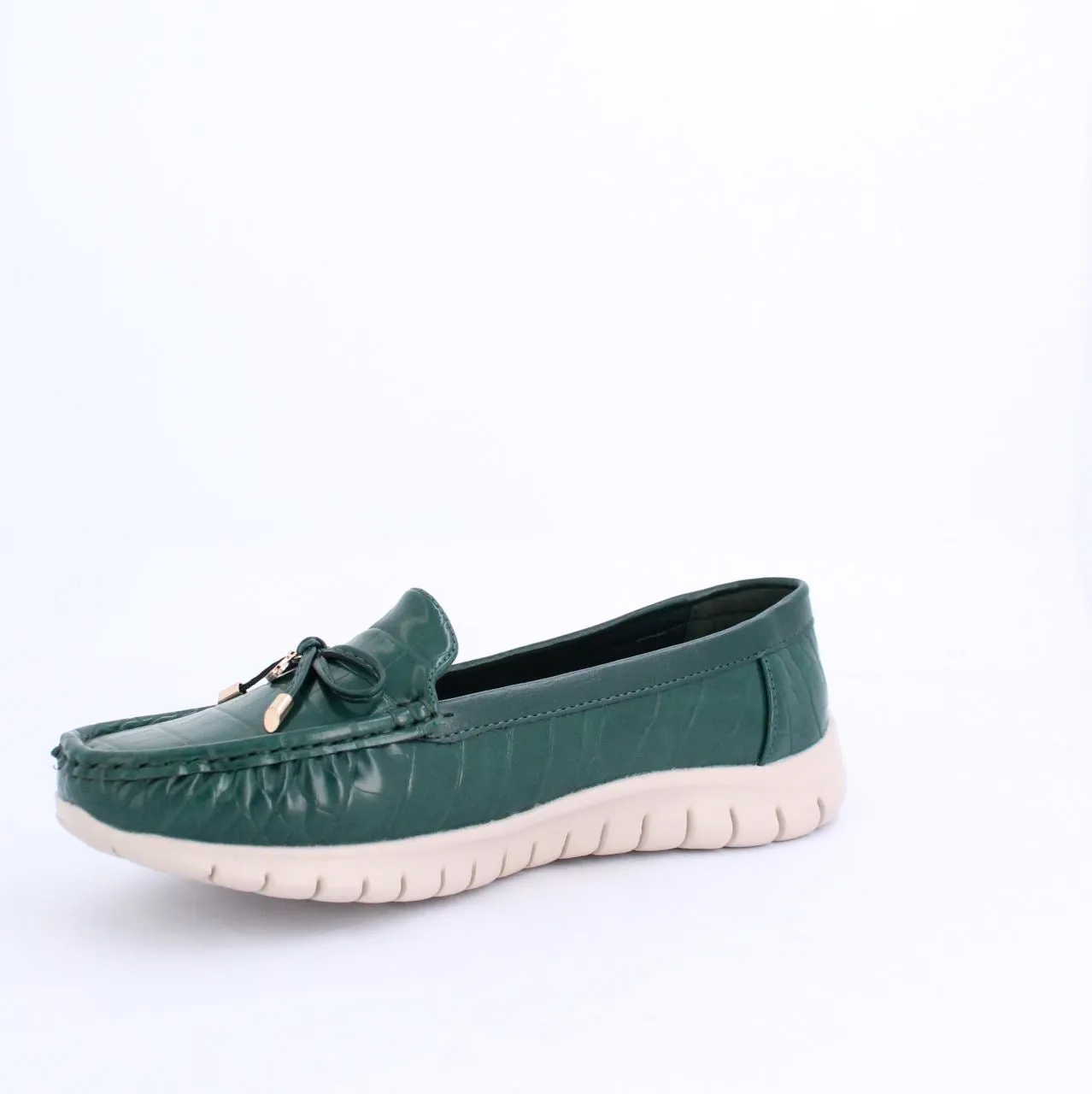 ARELLA MOCCASINS  FLAT - GREEN