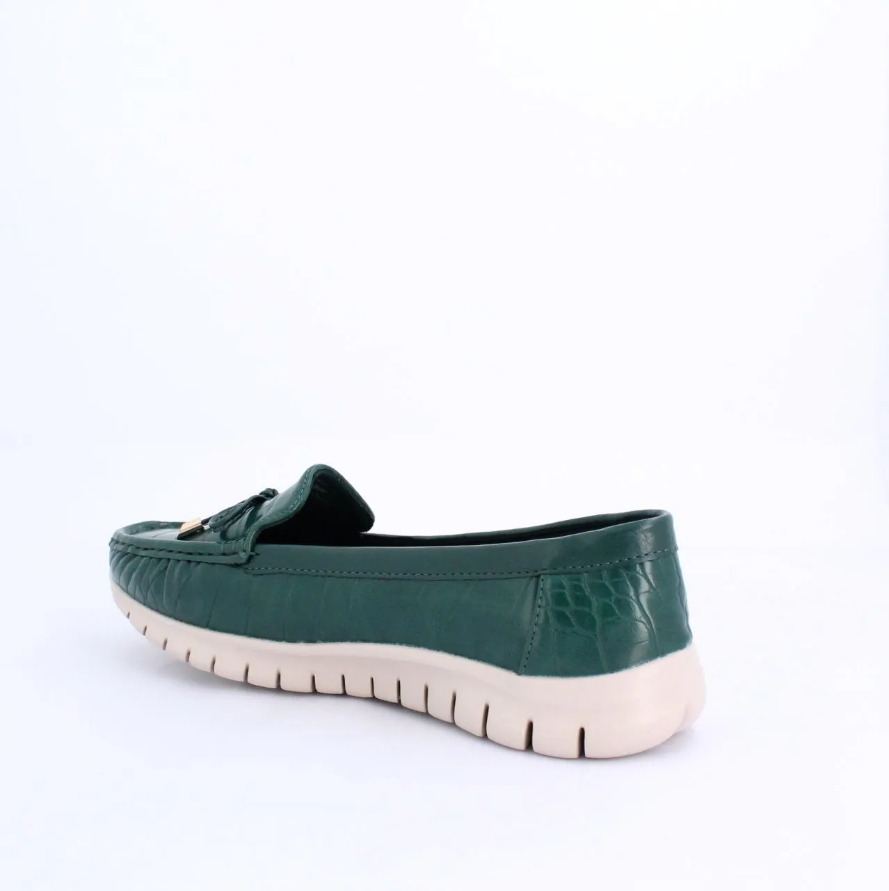 ARELLA MOCCASINS  FLAT - GREEN