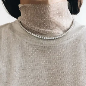 Ascending Tennis Necklace