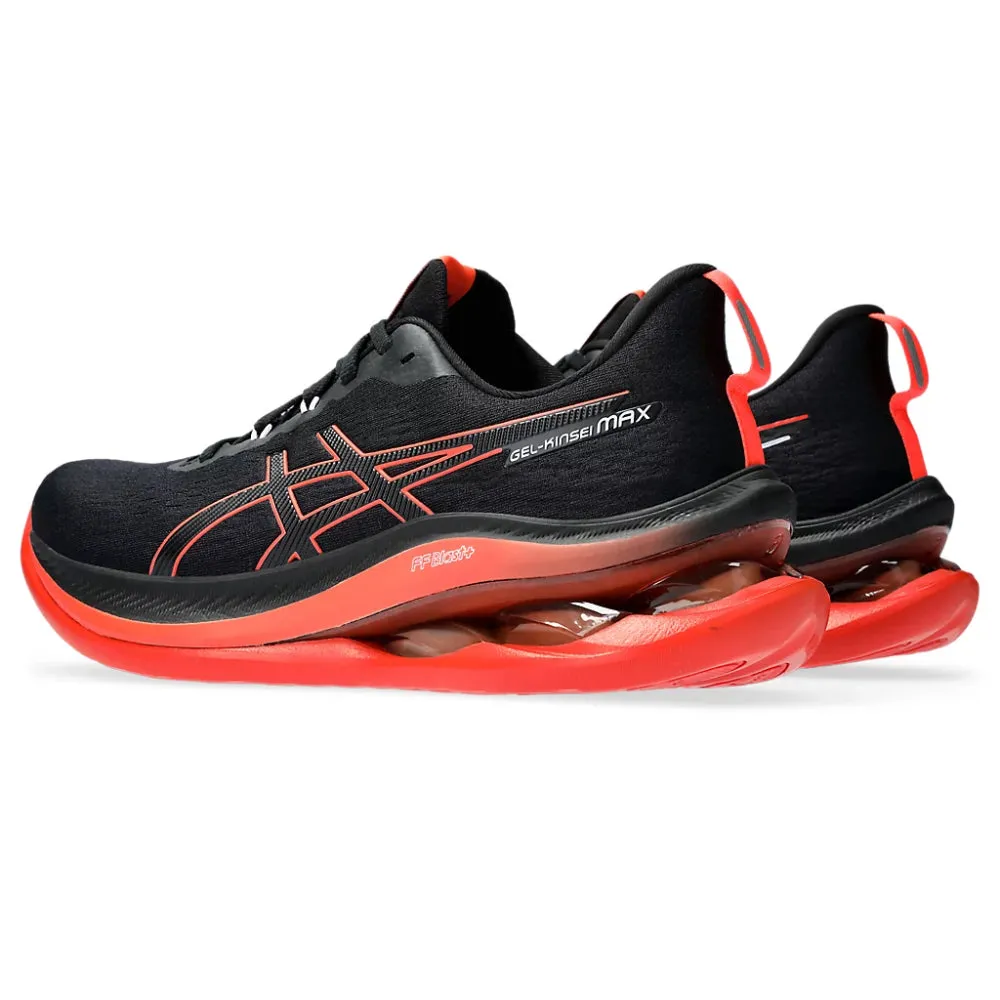 ASICS Men's Gel-Kinsei Max Running Shoe (Black/Sunrise Red)