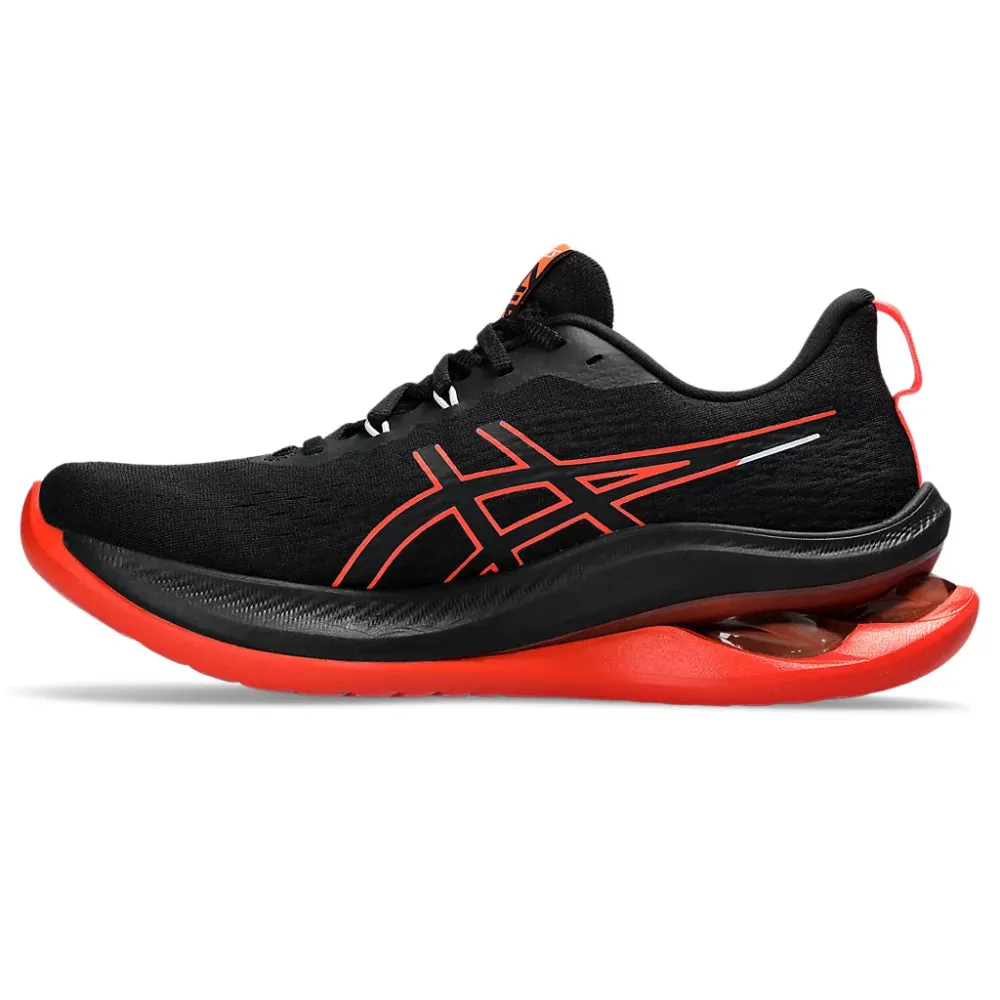 ASICS Men's Gel-Kinsei Max Running Shoe (Black/Sunrise Red)