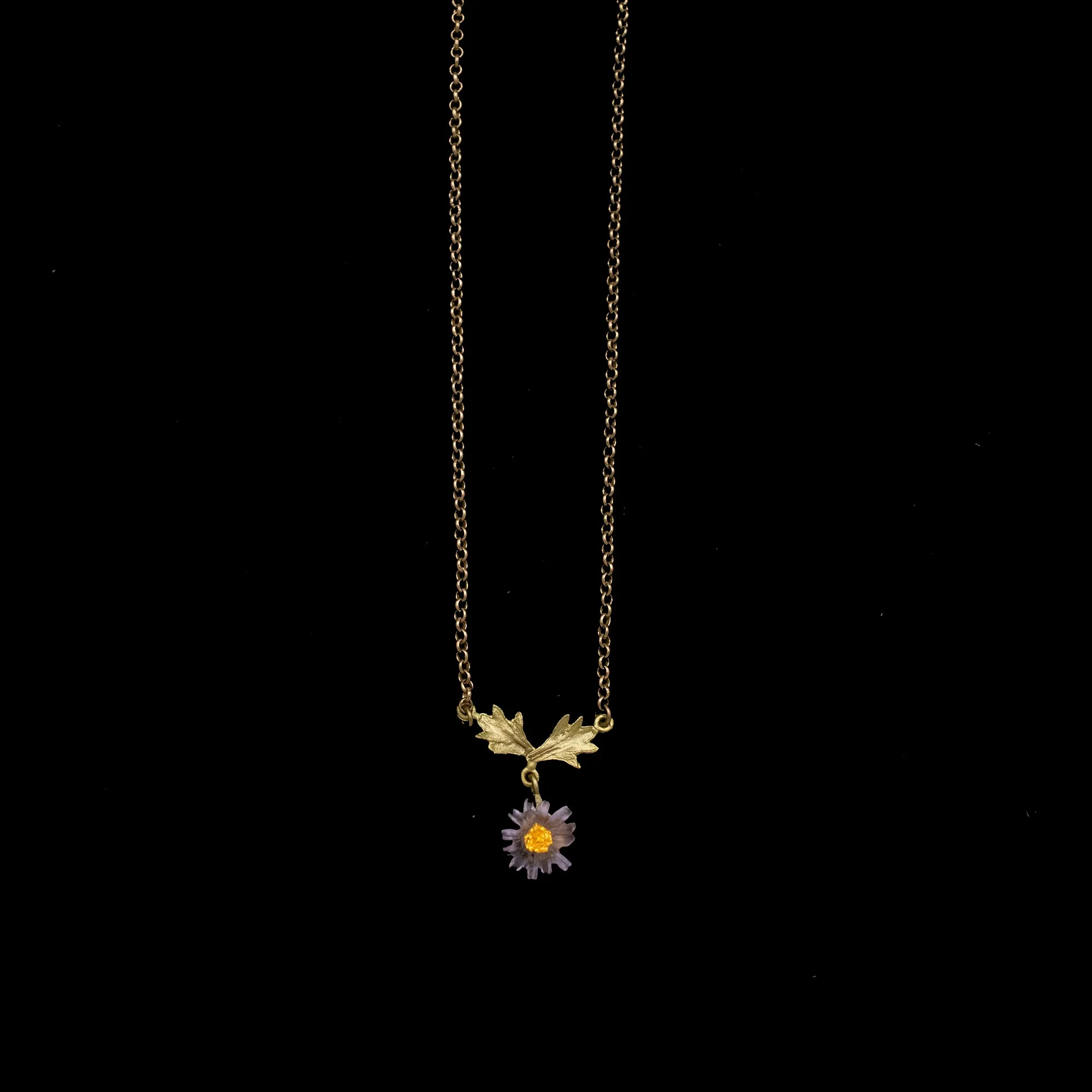 Aster 16 Inch Adjustable Dainty Pendant Necklace by Michael Michaud