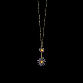 Aster 16 Inch Adjustable Double Drop Pendant Necklace by Michael Michaud