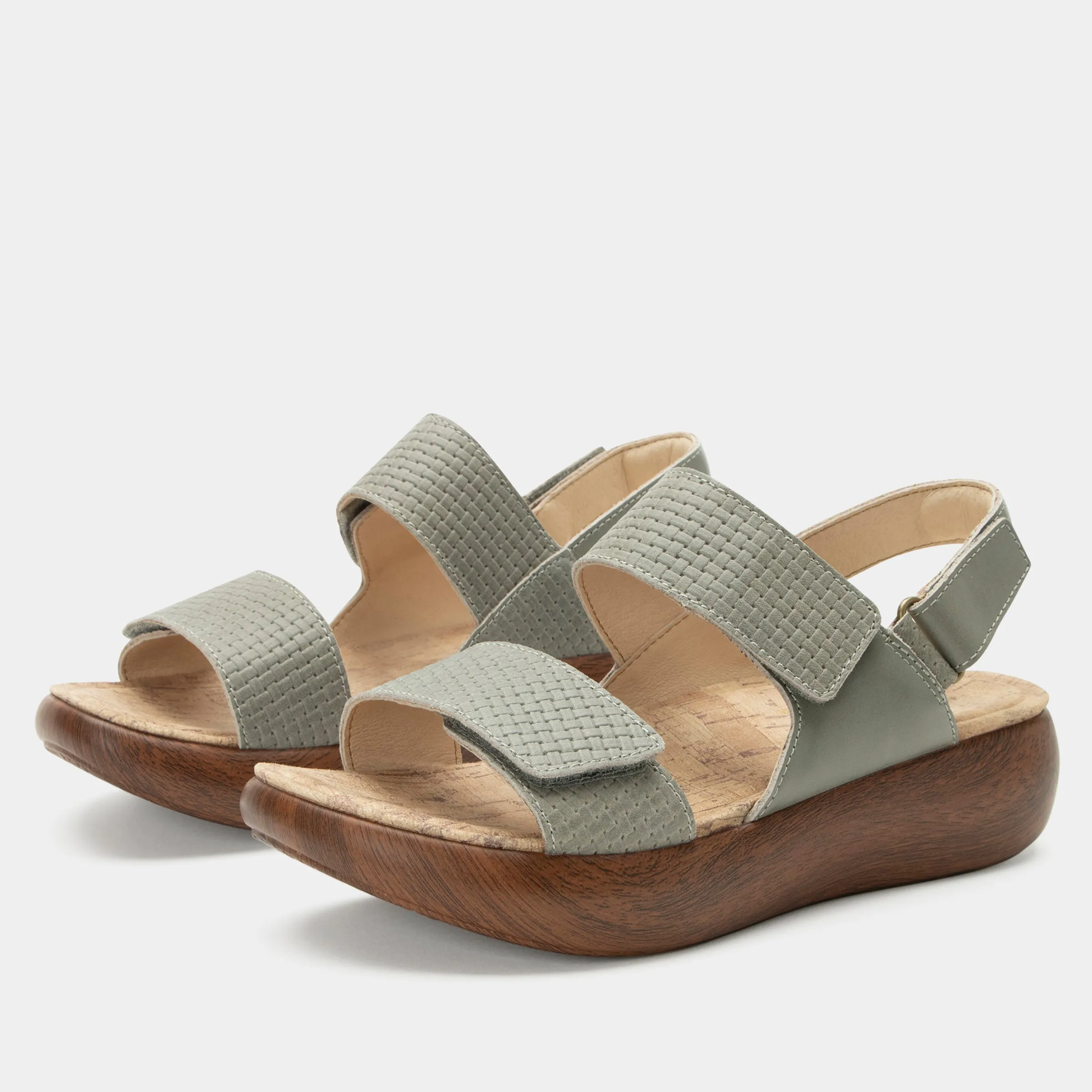 Bailee Woven Sage Sandal