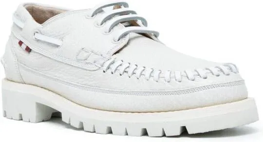 Bally Trendal leather moccasins White