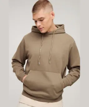 boohooMAN Mens Heavyweight Super Clean Interlock Hoodie