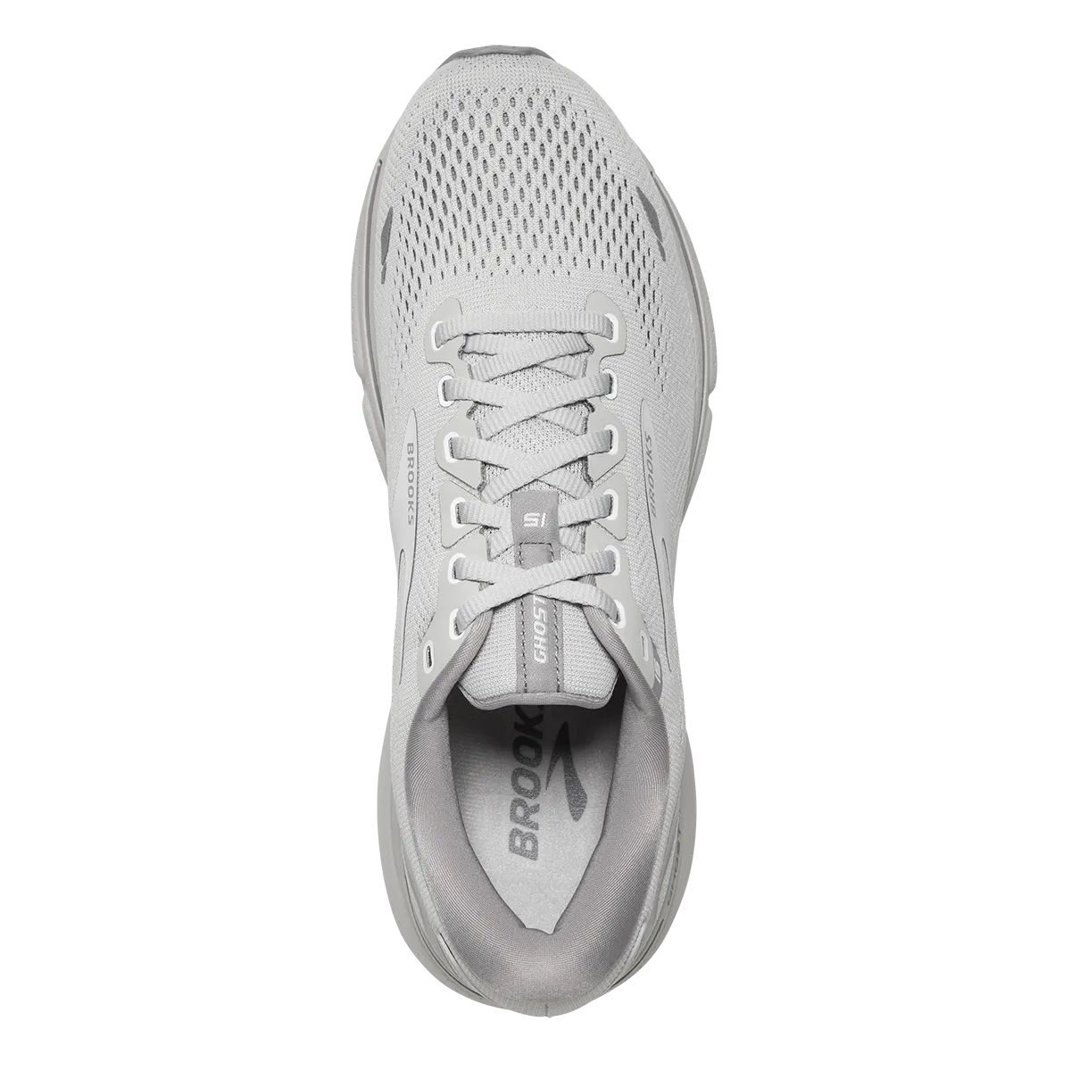 Brooks Ghost 15 - Oyster - Alloy - White