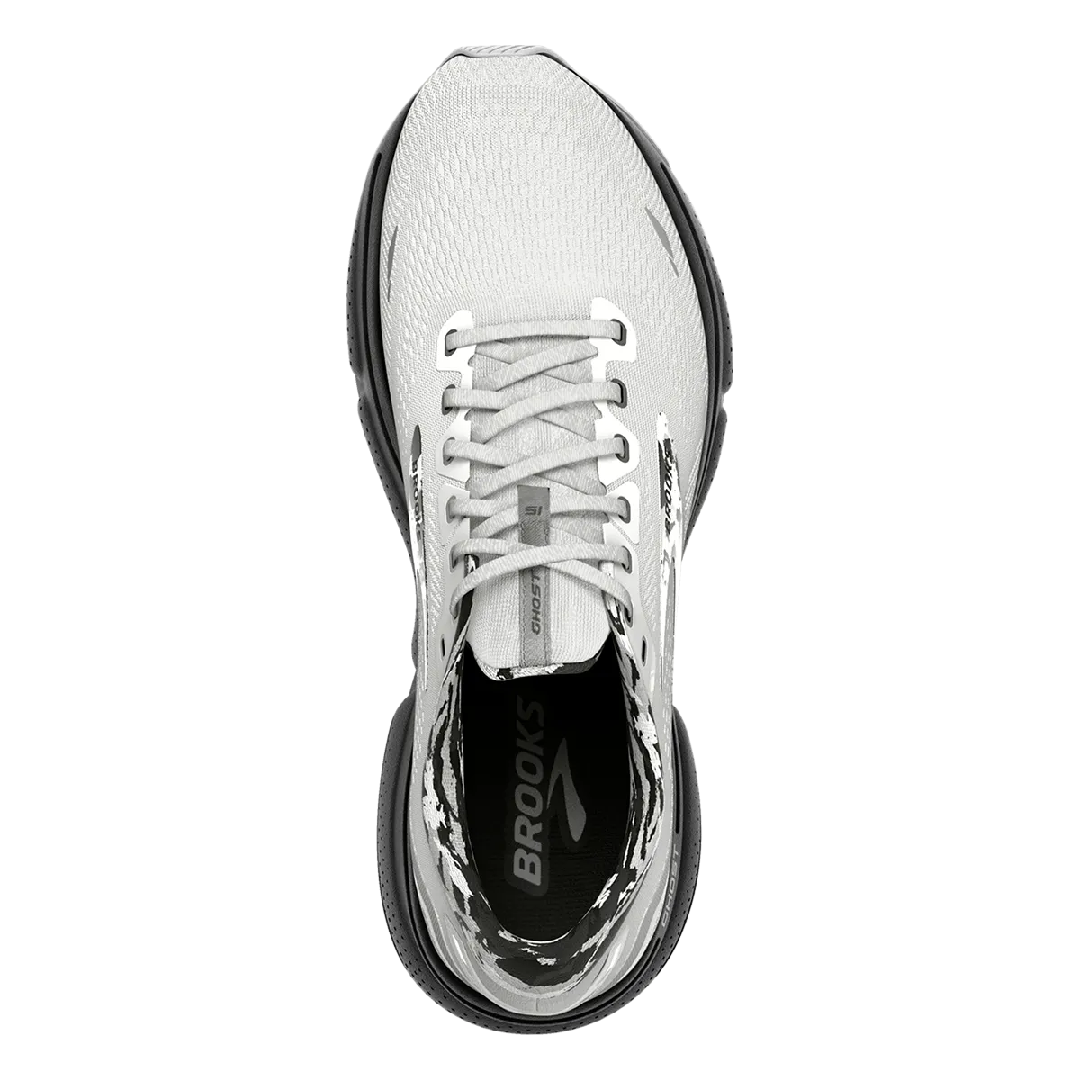 Brooks Ghost 15 - White - Ebony - Oyster