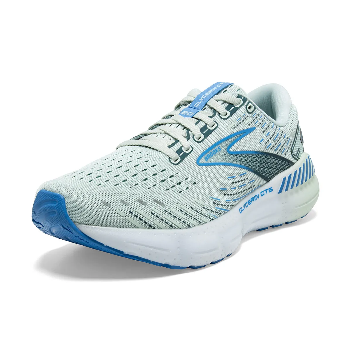 Brooks Glycerin GTS 20 Womens | Blue Glass/marina/legion Blue