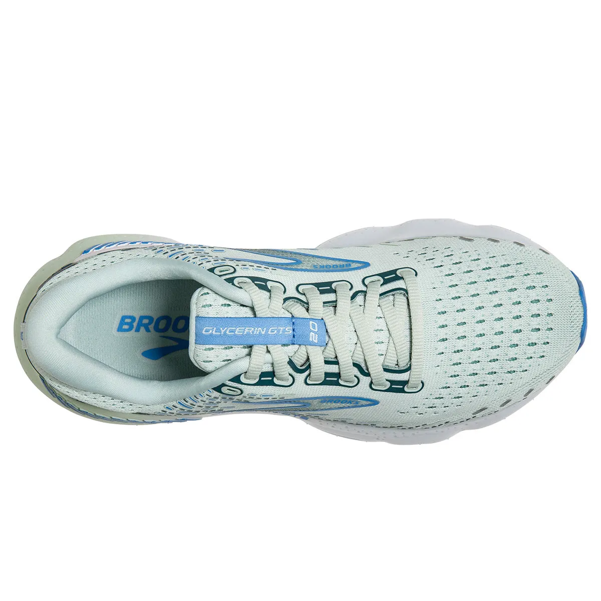 Brooks Glycerin GTS 20 Womens | Blue Glass/marina/legion Blue