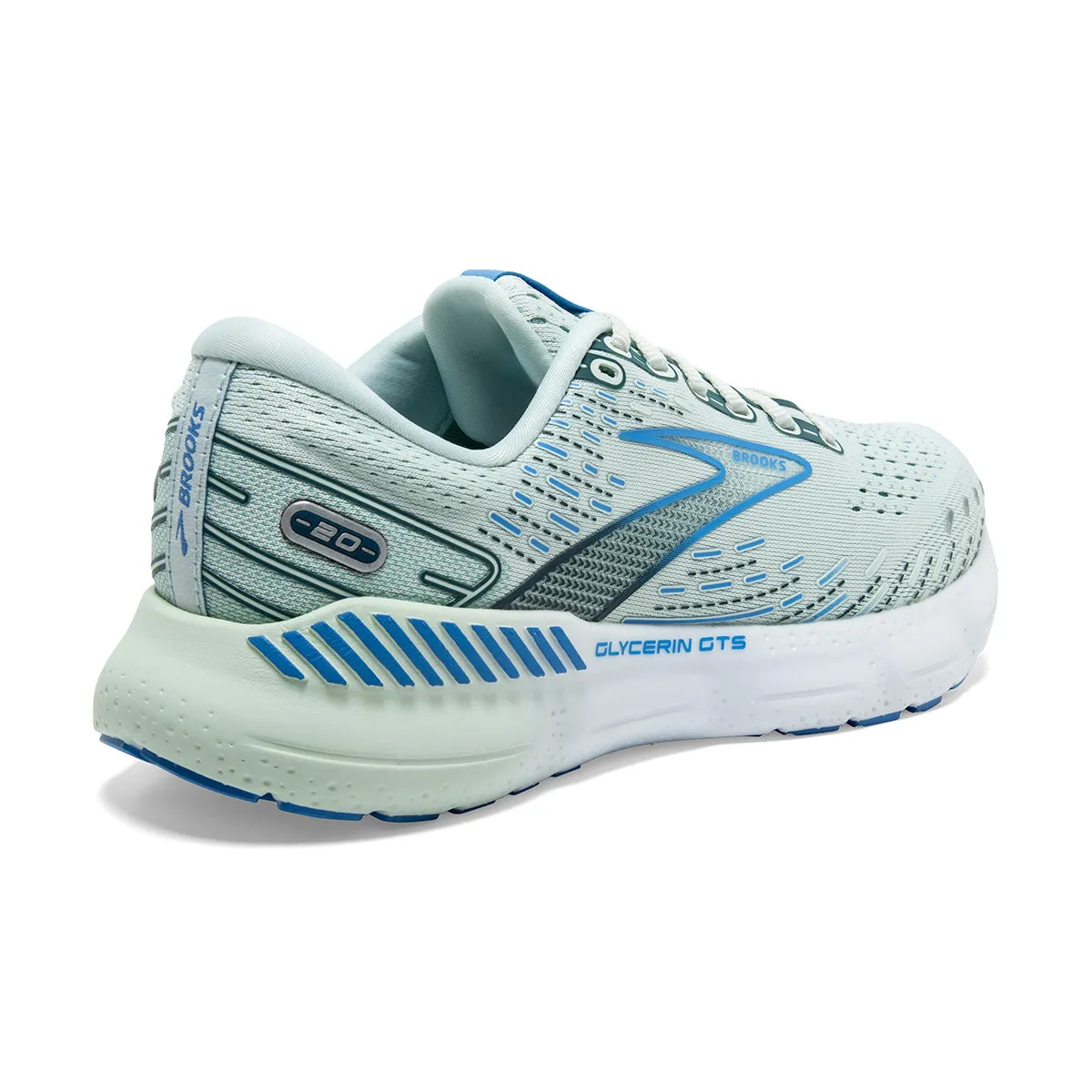 Brooks Glycerin GTS 20 Womens | Blue Glass/marina/legion Blue