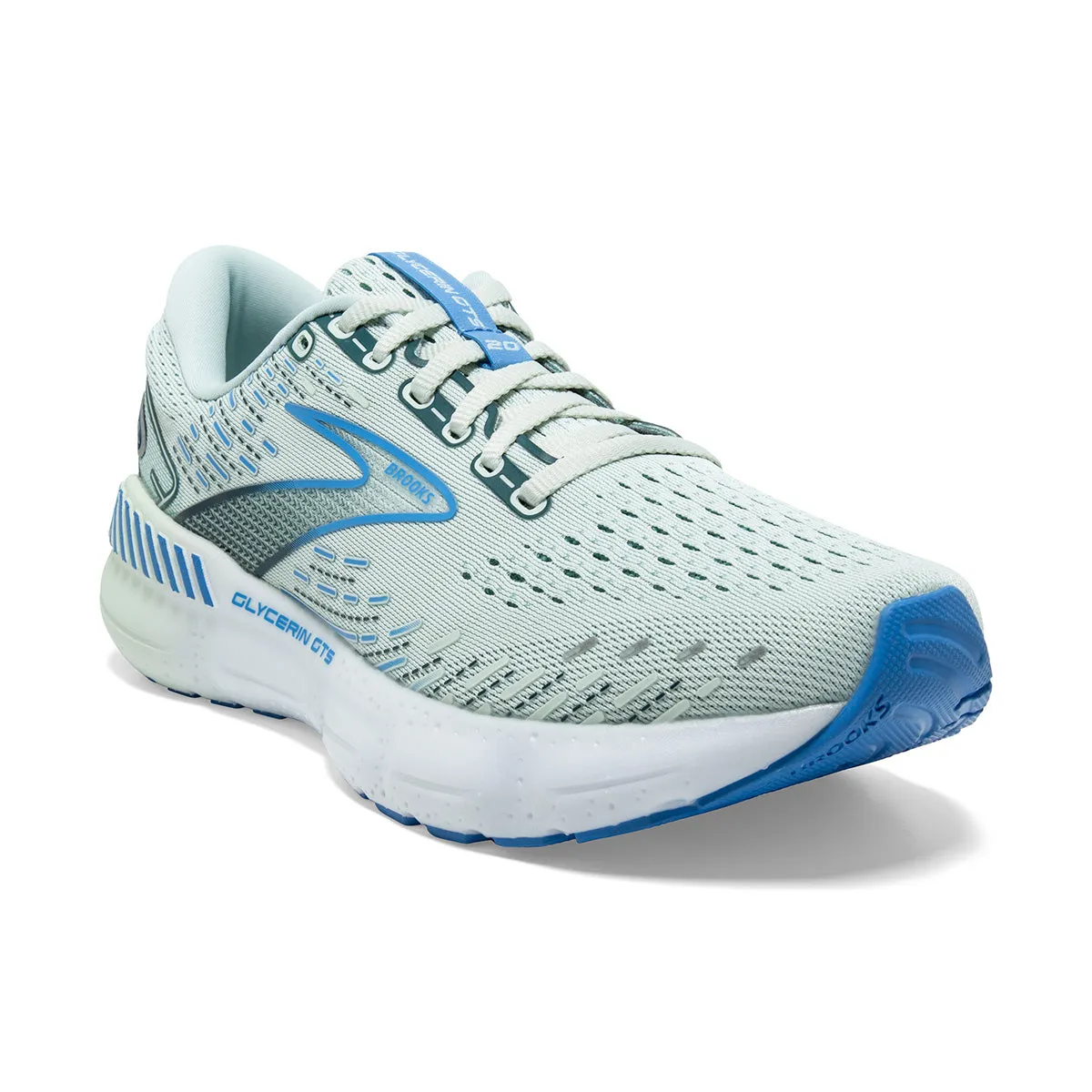 Brooks Glycerin GTS 20 Womens | Blue Glass/marina/legion Blue