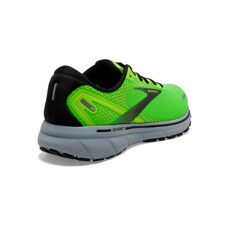 Brooks Mens Ghost 14 Athletic Shoes- Green Gecko