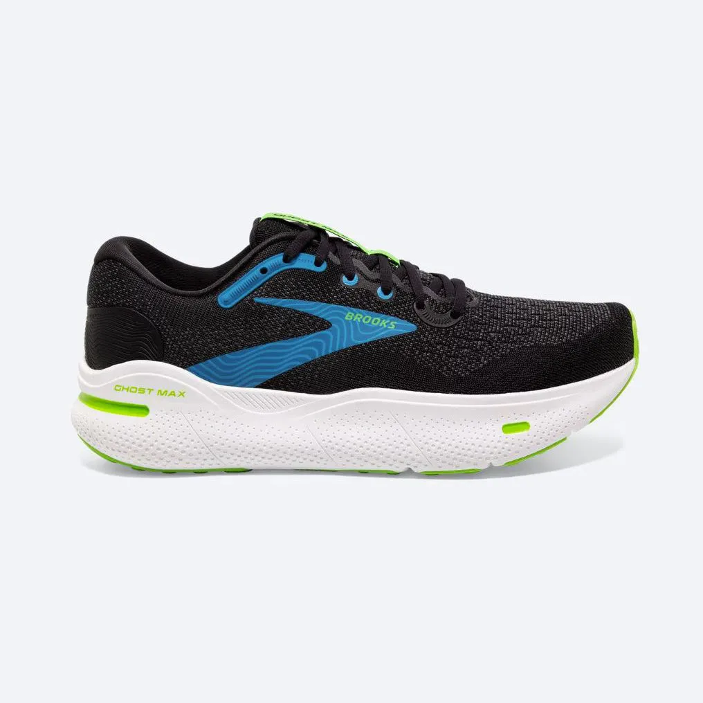 Brooks Men's Ghost Max - Black/Atomic Blue/Jasmine