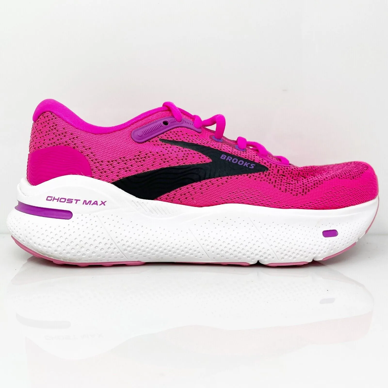 Brooks Womens Ghost Max 1203951B628 Pink Running Shoes Sneakers Size 6 B