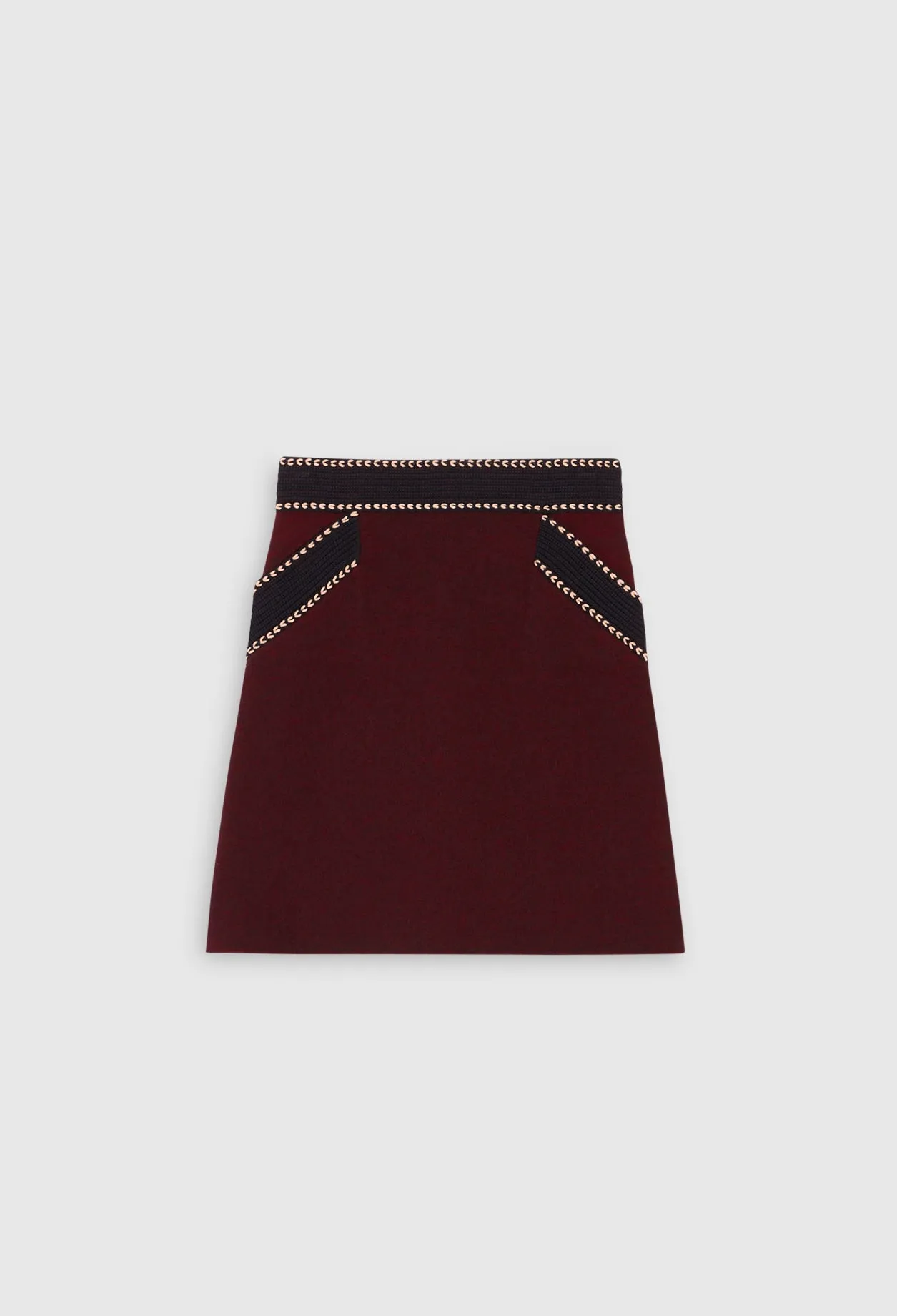 Claudie Pierlot - Jupe Maille Mac - Bordeaux