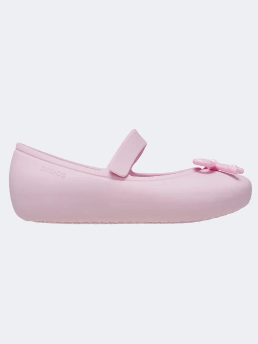 Crocs Brooklyn Bow Mary Jane Flat Infant Lifestyle Slippers Ballerina Pink