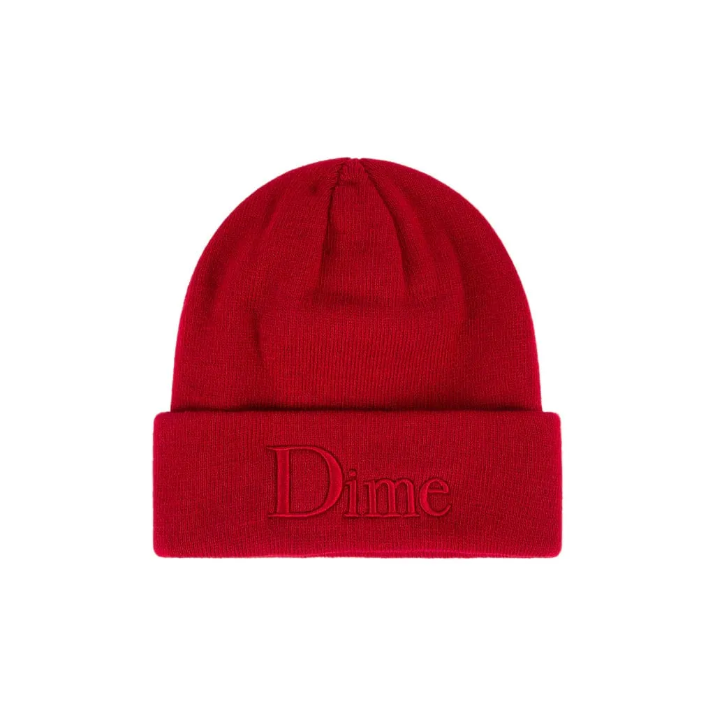 Dime MTL Classic 3D Logo Beanie Cherry