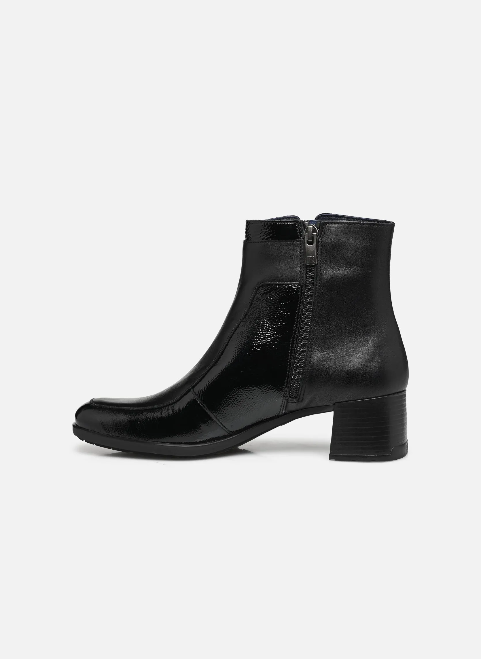 DORKING BY FLUCHOS IKIA WOMENS HEELED ANKLE BOOT BLACK