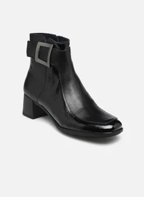 DORKING BY FLUCHOS IKIA WOMENS HEELED ANKLE BOOT BLACK