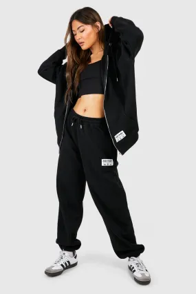 DSGN STUDIO 3 Piece Scoop Neck Top Zip Through Hoodie Tracksuit