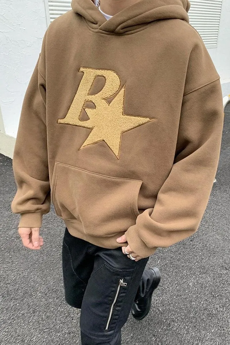 Embroidered B Sherpa Hoodie - EU Only