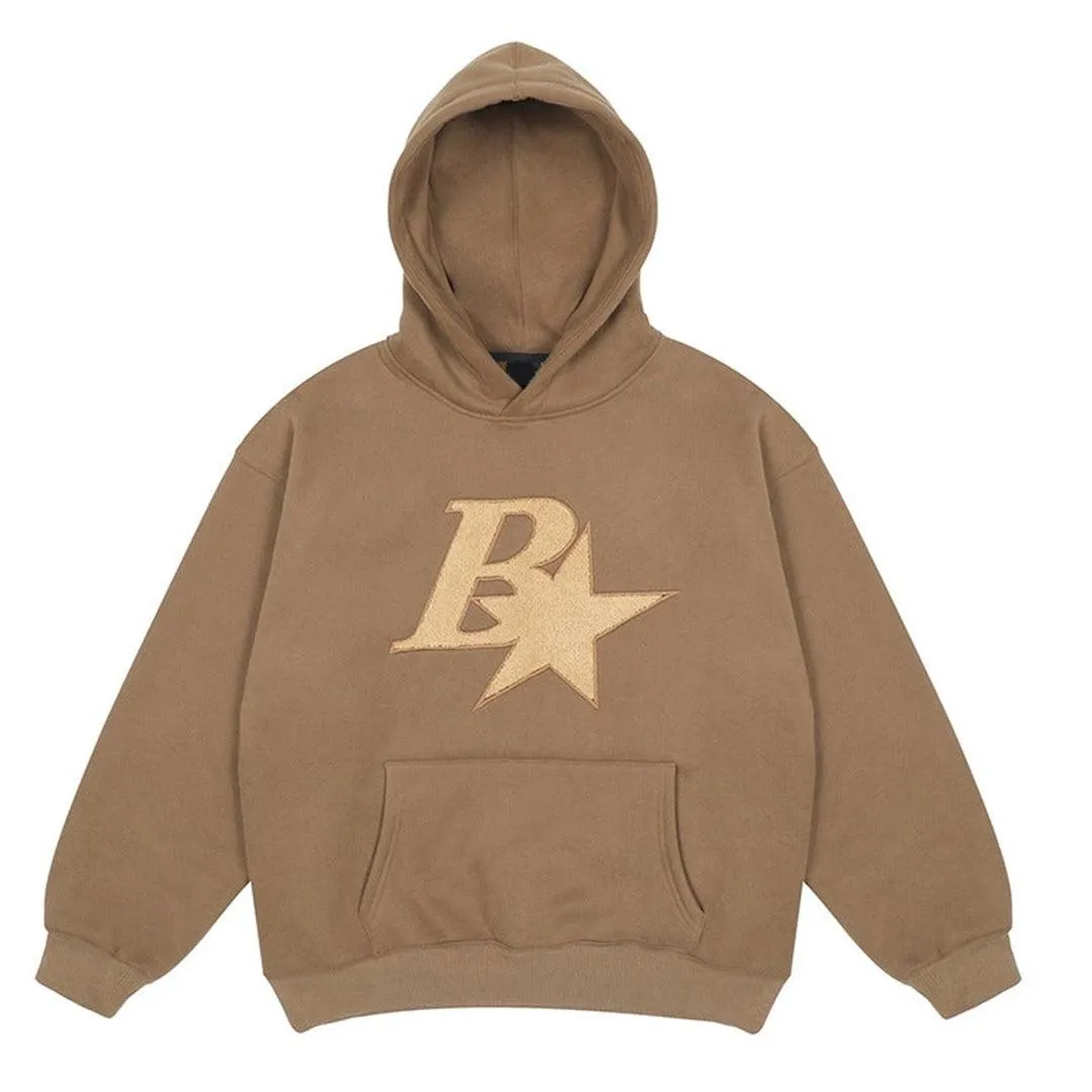 Embroidered B Sherpa Hoodie - EU Only