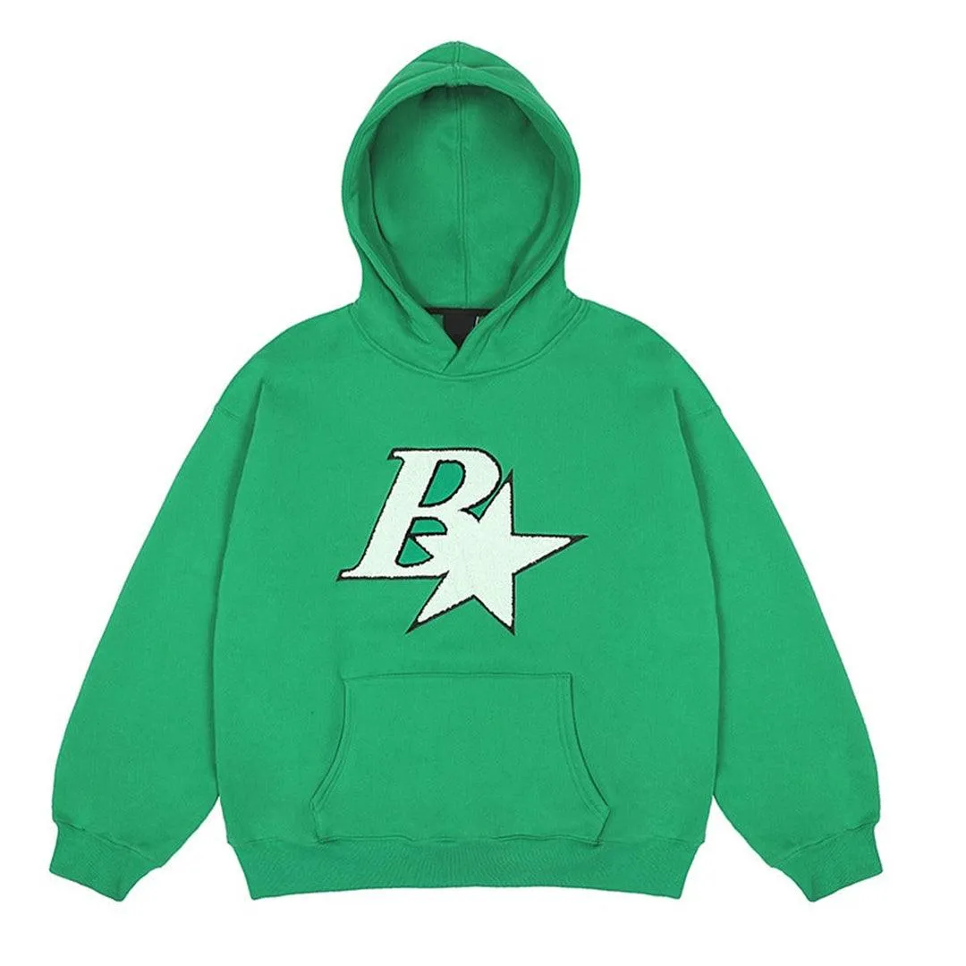 Embroidered B Sherpa Hoodie - EU Only