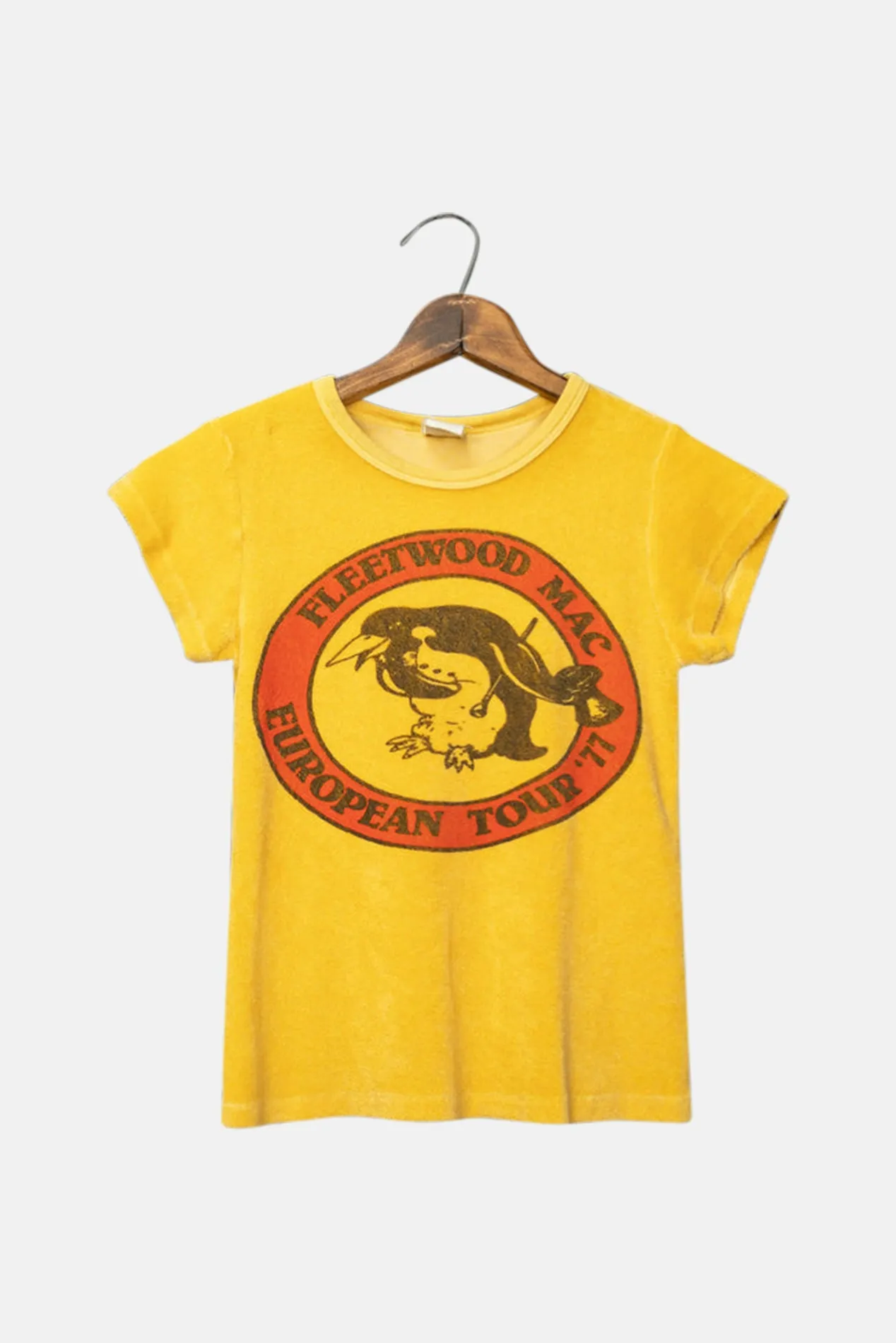 Fleetwood Mac '77 Terrycloth Shrunken Tee Lemon