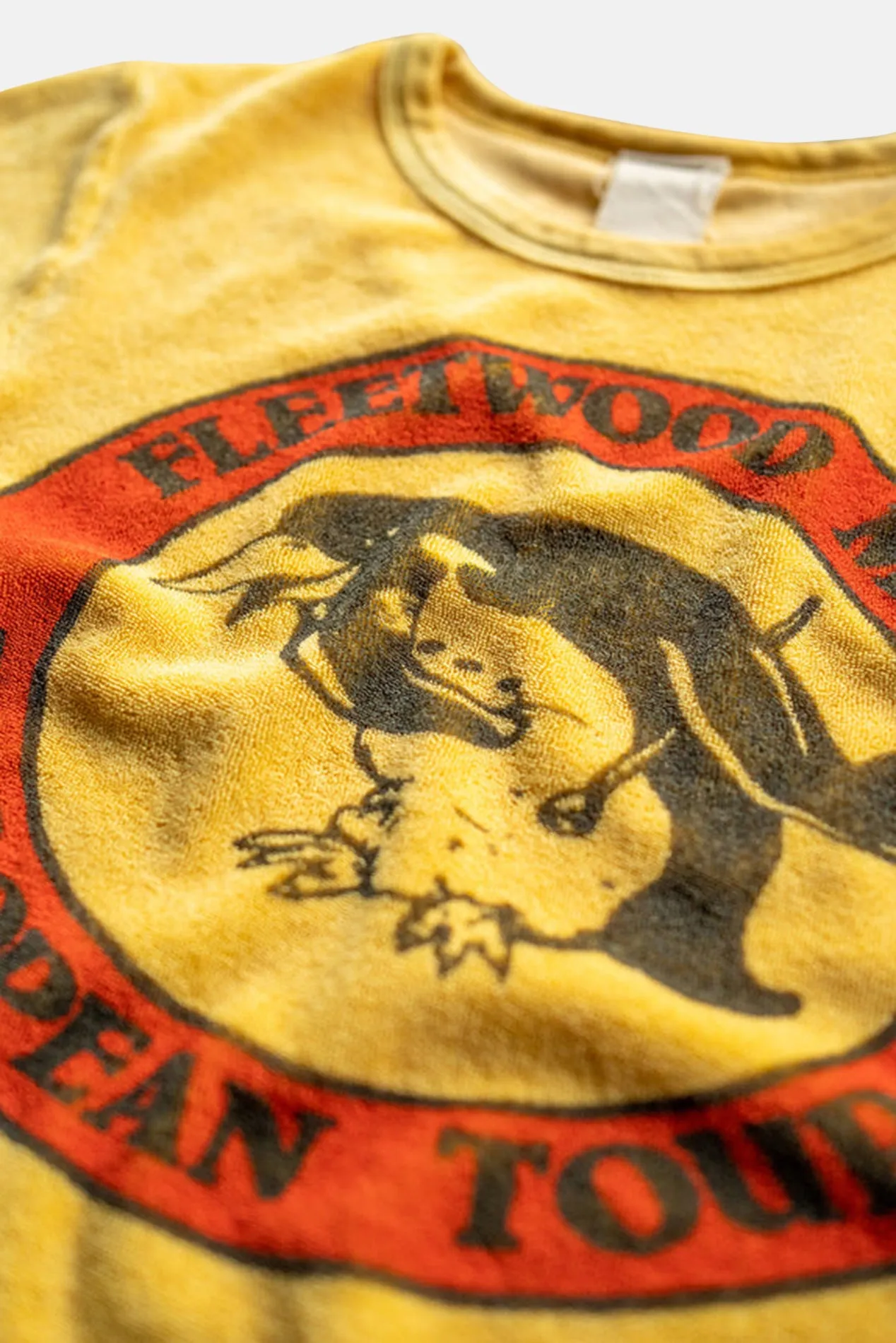 Fleetwood Mac '77 Terrycloth Shrunken Tee Lemon