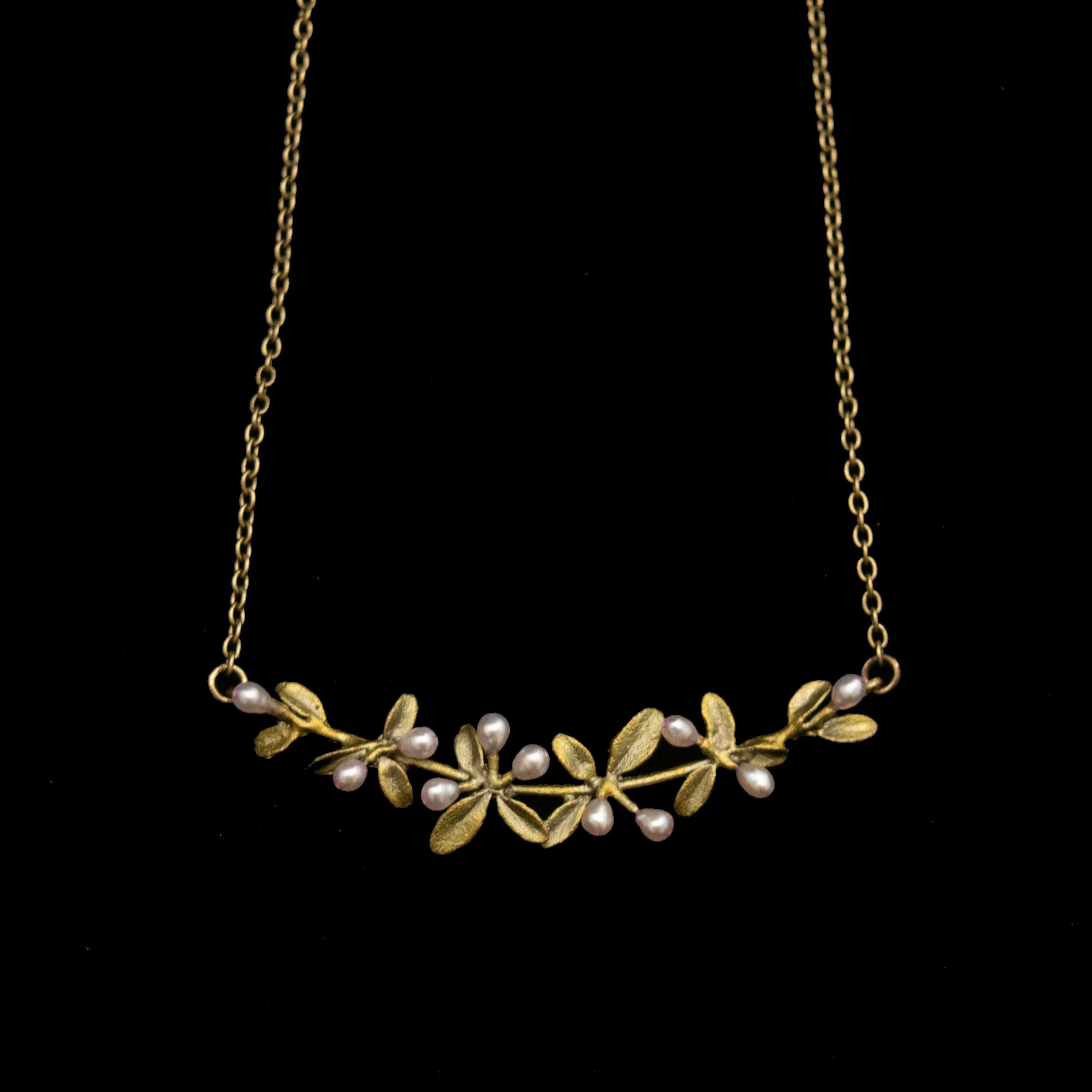 Flowering Thyme 16 Inch Bar Necklace by Michael Michaud