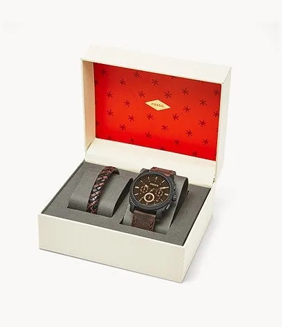 Fossil Men's Machine Watch: Gift Set