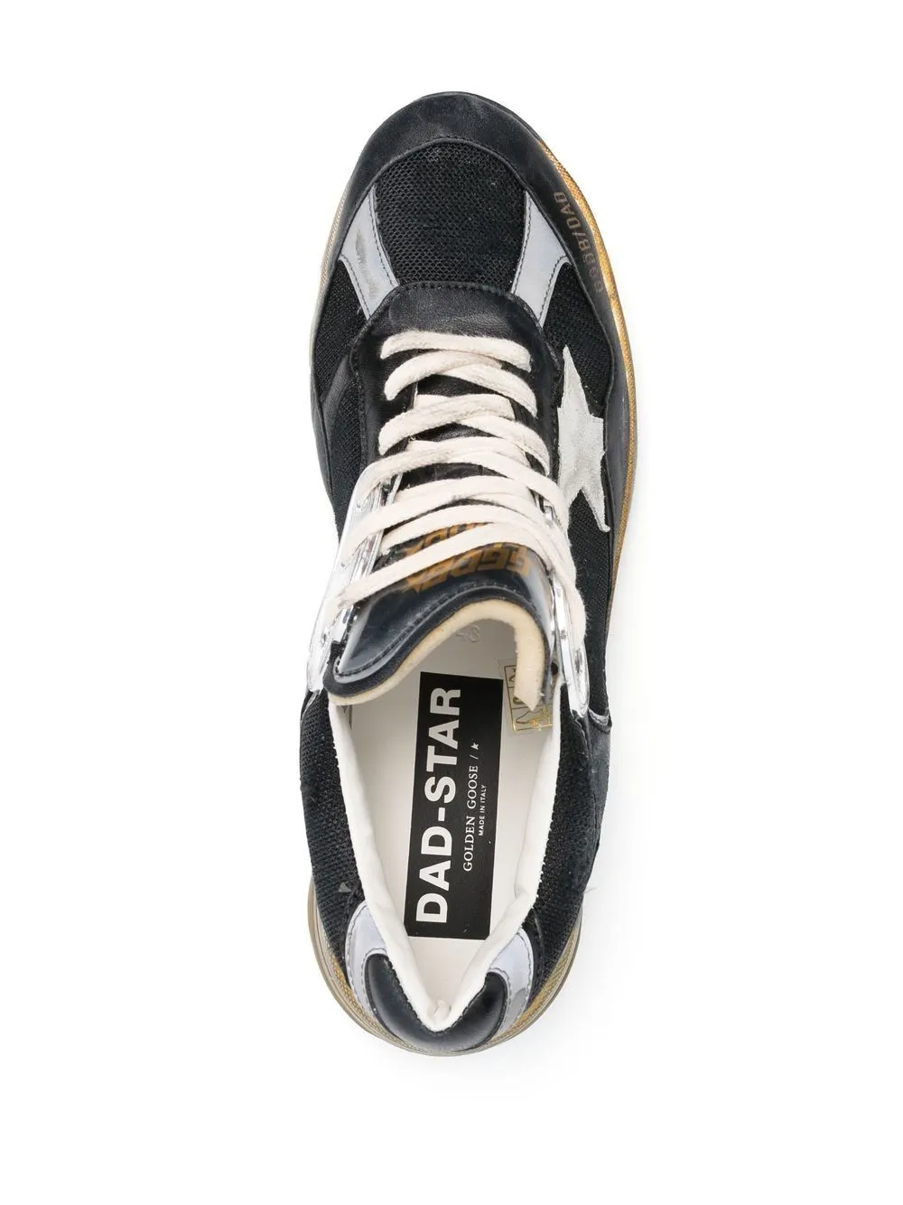 Golden Goose Dad Star Leather Sneakers