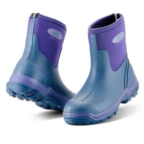 Grubs Boots Midline Mid Height Wellies Womens - Purple