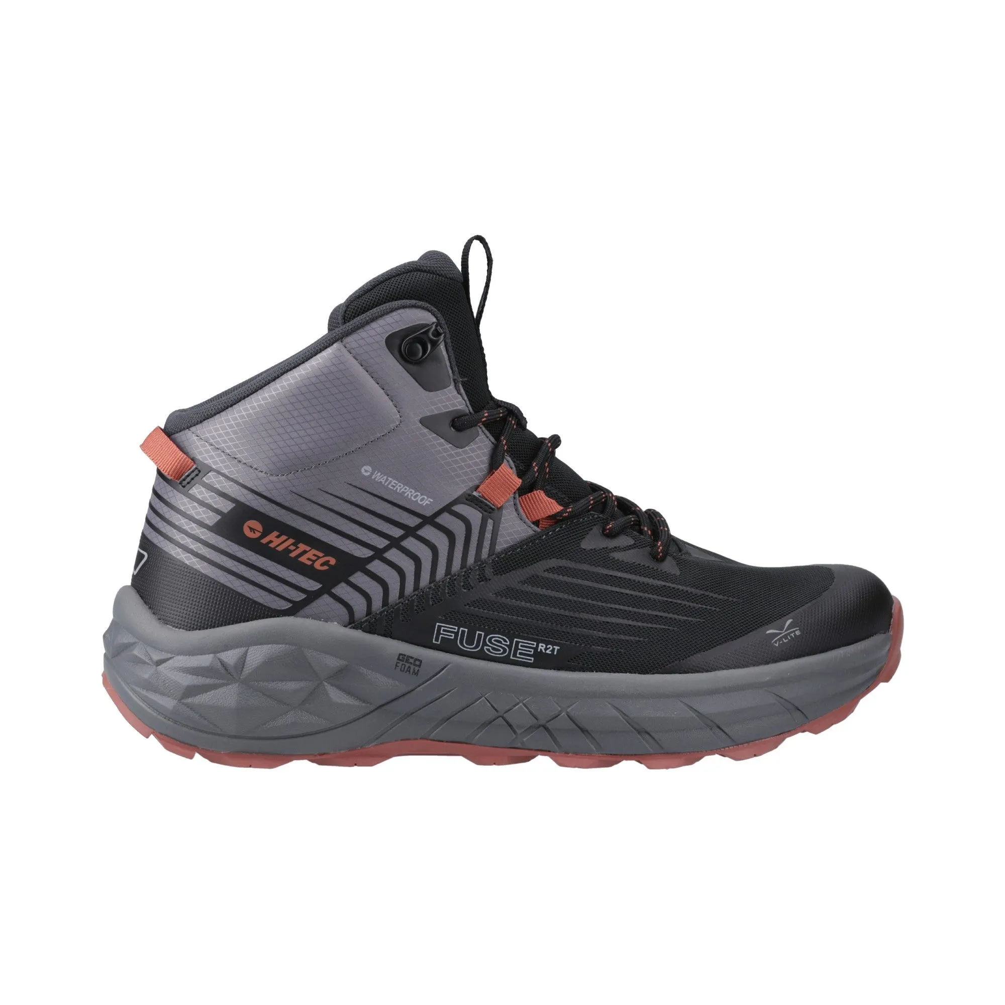 Hi-Tec Fuse Trail Mid Hiking Boots Mens - Phantom